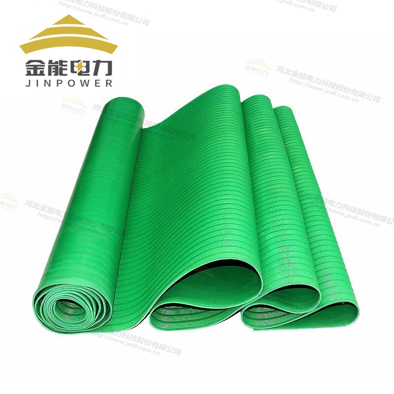 5mm10kV綠色常規(guī)防滑絕緣膠墊
